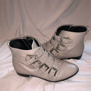 Rebecca Mincoff Maddox buckle booties